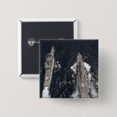 Badge Carré 5 Cm destroyer de missiles guidés USS Gridley (Devant & derrière)