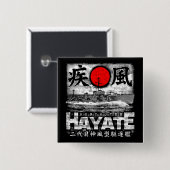 Badge Carré 5 Cm Destroyer Hayate (Devant & derrière)
