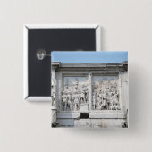 Badge Carré 5 Cm Détail de la voûte de Constantine (Devant & derrière)