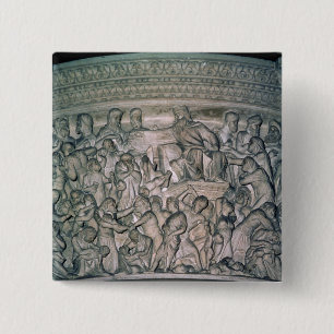 Badge Carré 5 Cm Détail du pupitre, 1302-10