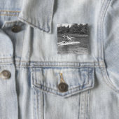 Badge Carré 5 Cm Deux hommes (En situation)