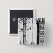 Badge Carré 5 Cm Développement de Robert Boyle de la pompe à eau (Devant & derrière)