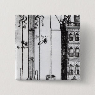 Badge Carré 5 Cm Développement de Robert Boyle de la pompe à eau