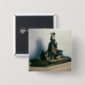 Badge Carré 5 Cm Développement d'une bouteille en Space, 1912 (Devant & derrière)