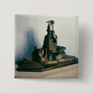 Badge Carré 5 Cm Développement d'une bouteille en Space, 1912