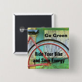 BADGE CARRÉ 5 CM DEVENEZ ÉCOLO (Devant & derrière)