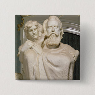 Badge Carré 5 Cm Dévouement à Brahms, 1909