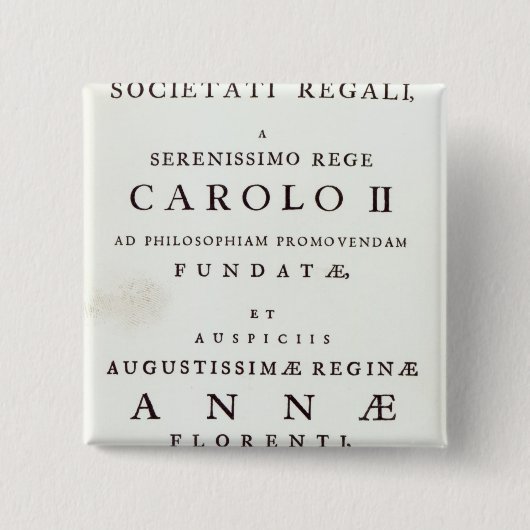 Badge Carré 5 Cm Dévouement à la société royale (Devant)