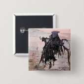 BADGE CARRÉ 5 CM DIABLE (Devant & derrière)