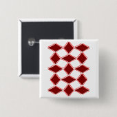 Badge Carré 5 Cm Diamants (Devant & derrière)