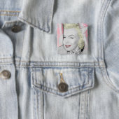 Badge Carré 5 Cm Diamants 2 (En situation)