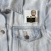 Badge Carré 5 Cm Diana (En situation)