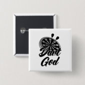 Badge Carré 5 Cm Dieu de Dart (Devant & derrière)