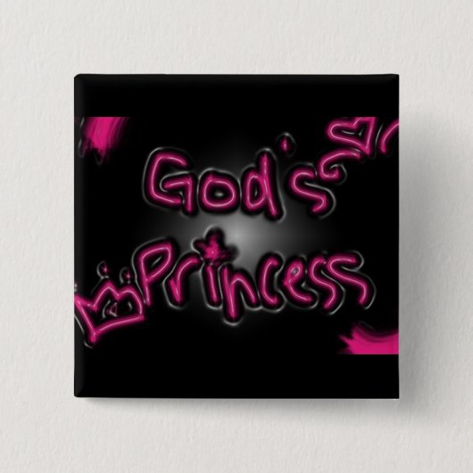 Badge Carré 5 Cm Dieux princesse (Devant)