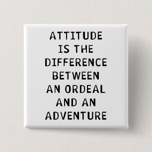 Badge Carré 5 Cm Différence d'attitude