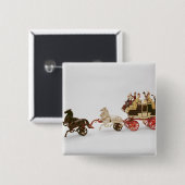 Badge Carré 5 Cm Diligence de jouet (Devant & derrière)