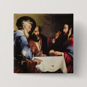 Badge Carré 5 Cm Dîner chez Emmaus