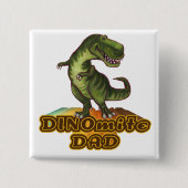Badge Carré 5 Cm Dinomite Papa (Devant)