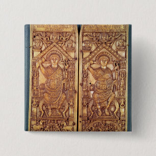 Badge Carré 5 Cm Diptyque consulaire Anastasius découpé