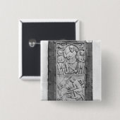 Badge Carré 5 Cm Diptyque consulaire d'Aetius, panneau droit (Devant & derrière)