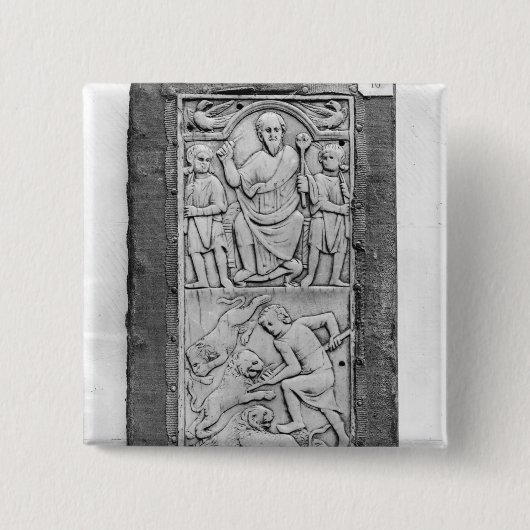 Badge Carré 5 Cm Diptyque consulaire d'Aetius, panneau droit (Devant)