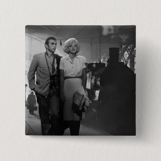 Badge Carré 5 Cm Dire adieu (Devant)