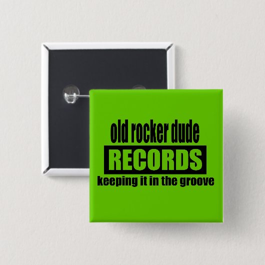 Badge Carré 5 Cm Disques d'ORD (Devant & derrière)