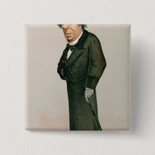 Badge Carré 5 Cm Disraeli, Benjamin
