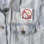 Badge Carré 5 Cm Distances sociales Covid-19 Coronavirus (En situation)