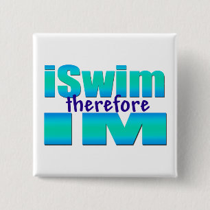 Badge Carré 5 Cm d'iSwim bouton IM carré donc