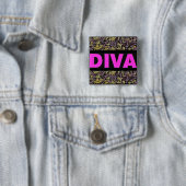 Badge Carré 5 Cm Diva (En situation)