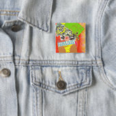 Badge Carré 5 Cm Diva du Moyen-Orient (En situation)