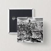 Badge Carré 5 Cm Divers jeux indiens, de 'Americae (Devant & derrière)