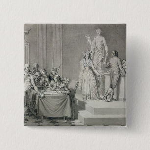 Badge Carré 5 Cm Divorce républicain