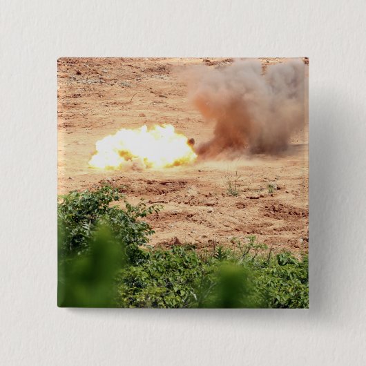 Badge Carré 5 Cm Dix blocs de TNT d'une demi-livre (Devant)