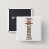 Badge Carré 5 Cm djed (Devant & derrière)