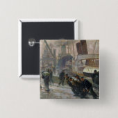 Badge Carré 5 Cm Dockers de Liverpool chez Dawn, 1903 (Devant & derrière)