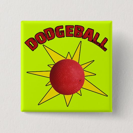 Badge Carré 5 Cm Dodgeball (Devant)
