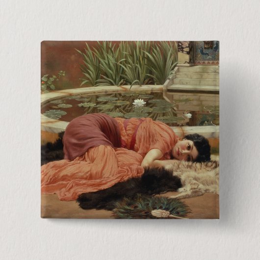 Badge Carré 5 Cm Dolce Niente lointain, 1904 (Devant)