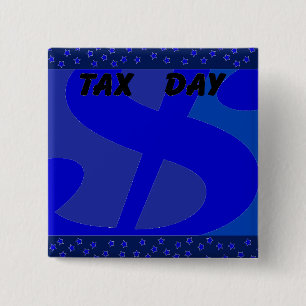 Badge Carré 5 Cm Dollar-