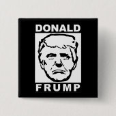 Badge Carré 5 Cm donald frump (Devant)