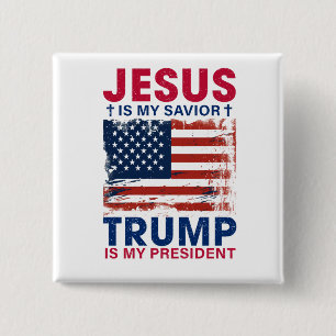 Badge Carré 5 Cm Donald Trump