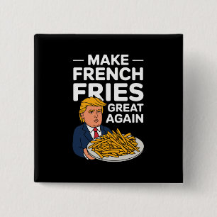Badge Carré 5 Cm Donald Trump 2024 redonne à la France sa grandeur