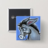 Badge Carré 5 Cm Donkey (Devant & derrière)