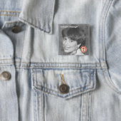 Badge Carré 5 Cm Dortheann Metzinger (En situation)