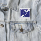 Badge Carré 5 Cm Douleurs abdominales, douleurs abdominales, douleu (En situation)