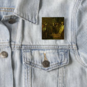 Badge Carré 5 Cm Douze ans Jésus devant (En situation)