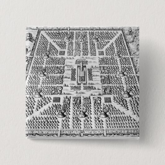 Badge Carré 5 Cm Douze tribus de l'Israël (Devant)