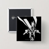 Badge Carré 5 Cm Dr Fate Flying Outline (Devant & derrière)