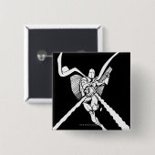 Badge Carré 5 Cm Dr Fate Magic Outline (Devant & derrière)